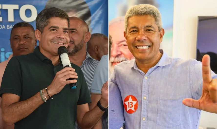 Governo da Bahia coloca o atual governador Jerônimo Rodrigues candidato à reeleição, e o ex-prefeito de Salvador ACM Neto empatados nas pesquisas
