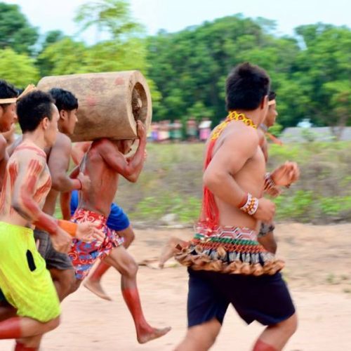 Adetuc realiza ação de fomento Ã  cultura durante IV Jogos tradicionais Krahô, em Itacajá