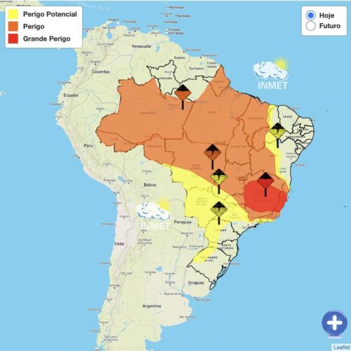 Semana será de chuva intensa na maior parte do Estado do Tocantins; Inmet emite alerta laranja