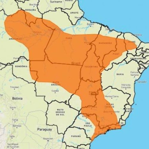 INMET emite novo alerta para fortes temporais em todo o Tocantins