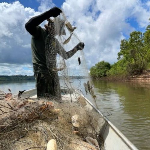 Fiscais do Naturatins apreendem redes e armas de fogo durante operação