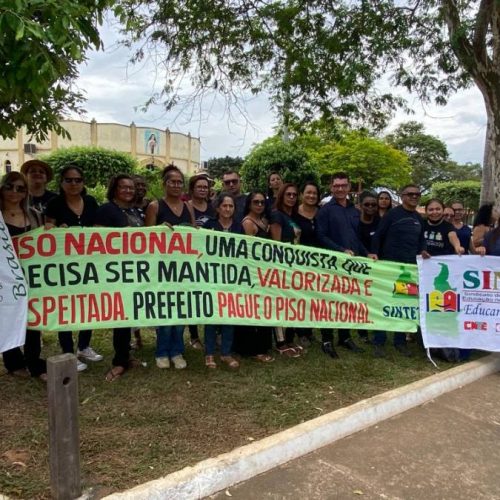 Em Arapoema servidores da educação fazem paralisação para reivindicar direitos