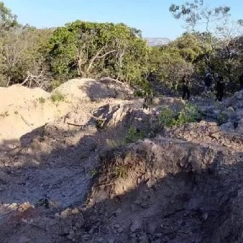 PF encontra garimpo ilegal em sítio arqueológico de patrimônio cultural de Arraias