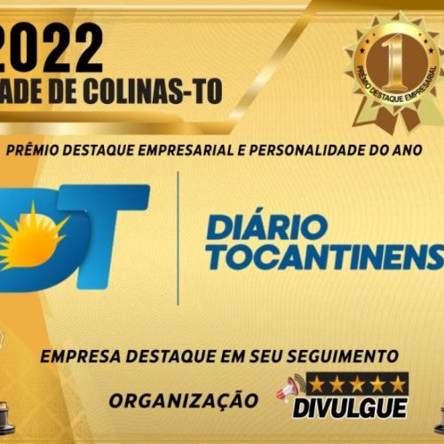 Diário Tocantinense recebe prÃªmio "destaque empresarial e personalidade do ano" no segmento da informação