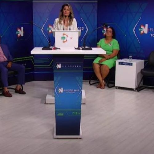 Debate da TV Norte entre candidatos ao governo do TO é marcado pela falta de Wanderlei, "não assumiu esse compromisso com os eleitores"