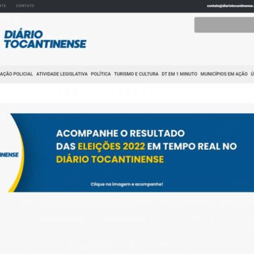 Diário Tocantinense vai divulgar a apuração das eleições em tempo real; confira como será