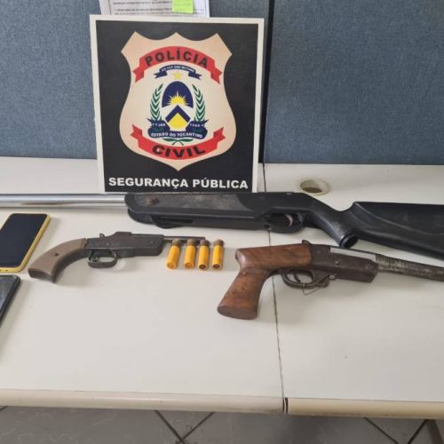 Quadrilha é presa com arsenal de armas, drogas e munições, durante ação conjunta da PM e PC em Guaraí