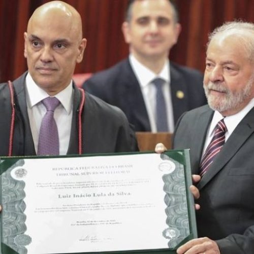 Alexandre de Moraes entrega diplomas de presidente e vice-presidente da República a Lula e Alckmin; confira o discurso de Lula na íntegra