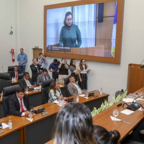 "Devemos somar forças para fazer de Palmas o grande polo irradiador de progresso", discursa Cinthia Ribeiro na abertura do ano legislativo da CÃ¢mara