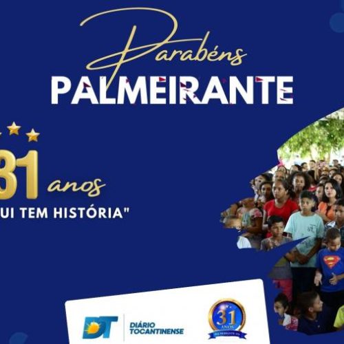 Palmeirante 31 anos: confira programação especial de aniversário