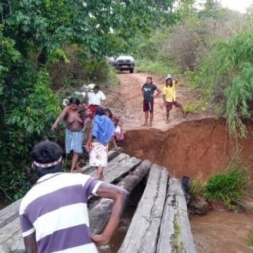 Pontes nas regiões de Itacajá e Goiatins são danificados devido as forte chuvas