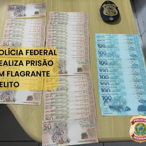 Homem é preso em flagrante com trÃªs mil reais em notas falsas, em Araguaína