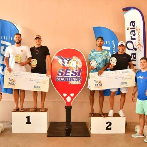 Terceira edição do Circuito SESI de Beach Tennis reafirma o sucesso do evento esportivo