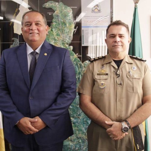 Em Brasília, senador Eduardo Gomes recebe Coronel Henrique da PMTO