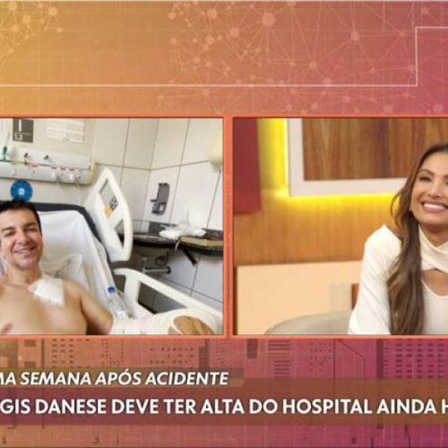 Regis Danese surge em vídeo após acidente; cantor deve ter alta hoje