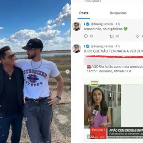 João Guilherme debocha após avião com droga pousar na fazenda do pai