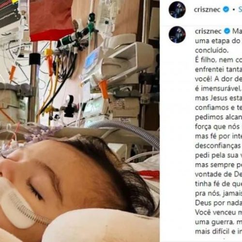 Filho do cantor sertanejo Cristiano passa por cirurgia no coração: 'Mais um combate'