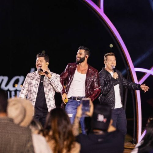 Gusttavo Lima recebe a dupla George Henrique e Rodrigo em nova música