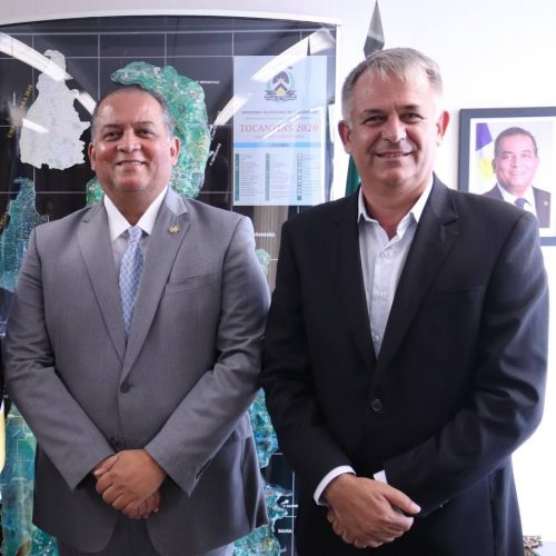 Senador Eduardo Gomes recebe o secretário de Agricultura do Tocantins