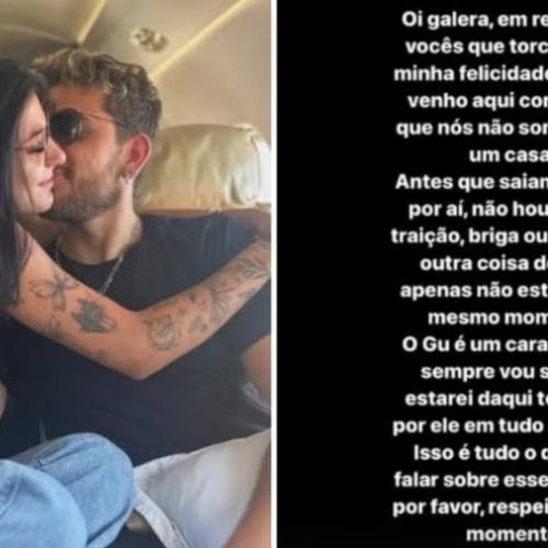 Ana Castela anuncia, pela segunda vez, término com Gustavo Mioto: "Não estamos no mesmo momento"