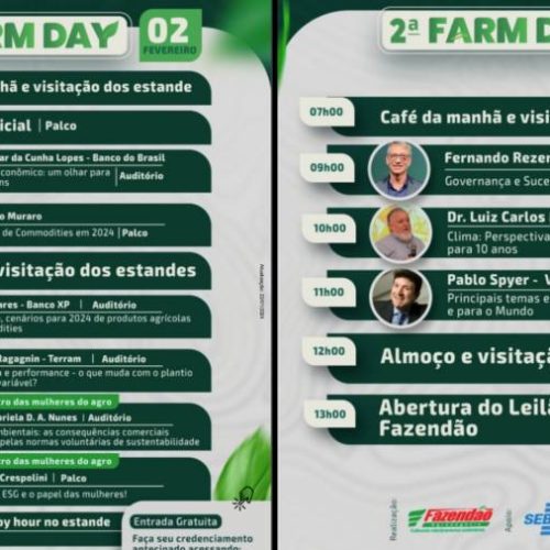 Sebrae e Fazendão Agronegócios realizam 2Âº Farm Day no sul do Tocantins