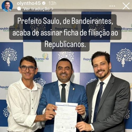 Saulo Gonçalves de Bandeirantes troca o Cidadania pelo Republicanos com anuÃªncia de Wanderlei Barbosa