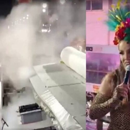 Após polÃªmica "macetando o apocalipse", trio Elétrico de Ivete Sangalo quase tomba e cilindro de gás explode