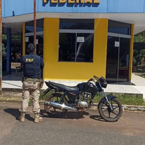 PRF prende moto adulterada em Paraíso do Tocantins