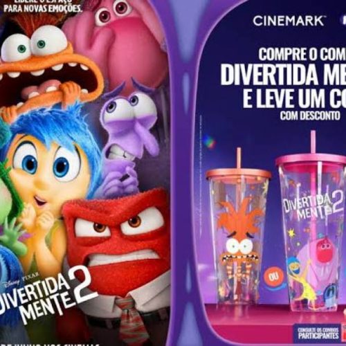 Cinemark divulga coleção de novos baldes de pipoca para DivertidaMente 2