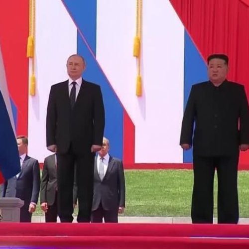 Putin e  Kim Jong-un afirmam acordo de defesa mutua