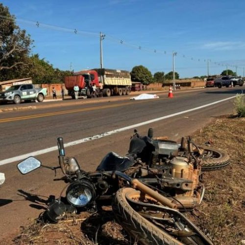 Idoso morre após colidir motocicleta com carro na BR-010 no TO