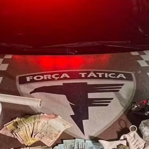 Traficante e namorada são presos com R$ 5,2 mil em Palmas