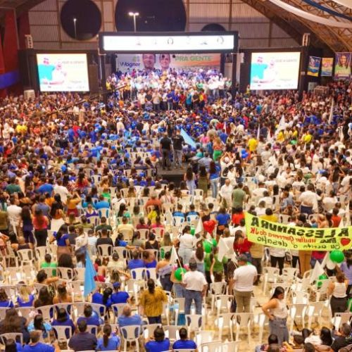 Wagner Rodrigues confirma candidatura Ã  reeleição com público lotado em Araguaína