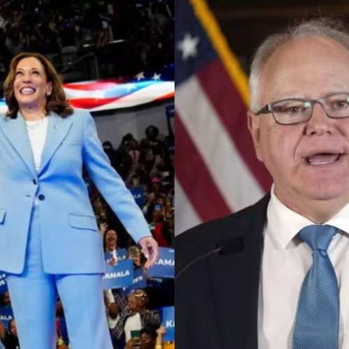 Kamala Harris escolhe Tim Walz, governador de Minnesota, como seu vice-presidente