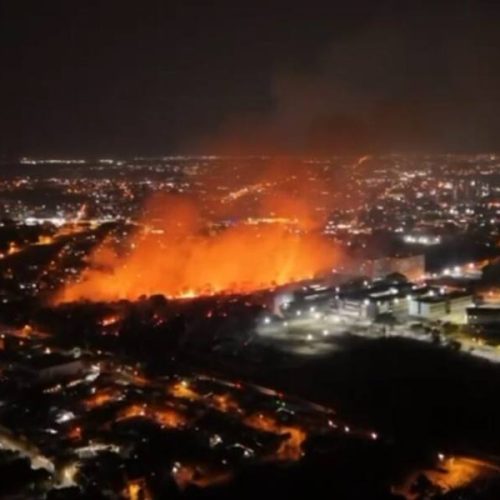 IncÃªndio gigantesco em GoiÃ¢nia destrói área próxima Ã  UNIP e expõe crise sem precedentes nas queimadas em Goiás