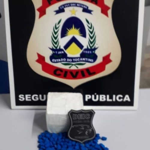 PolÃÂ­cia Civil apreende meio quilo de cocaÃÂ­na e comprimidos de ecstasy em ParaÃÂ­so do Tocantins