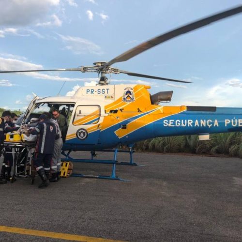 HelicÃÂ³ptero do Ciopaer transporta paciente em estado grave de Porto Nacional a Palmas