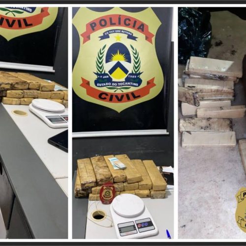 PolÃÂ­cia Civil prende casal suspeito de armazenar drogas em residÃªncia em AraguaÃÂ­na