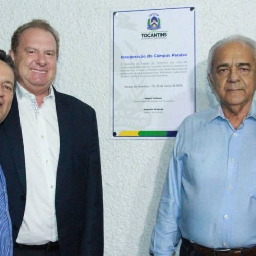 Governador Carlesse e deputado Damaso inauguram Unitins em ParaÃÂ­so