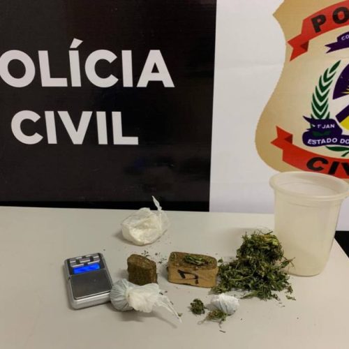 Dois suspeitos de trÃÂ¡fico de drogas sÃÂ£o presos pela PolÃÂ­cia Civil no municÃÂ­pio de Pedro Afonso