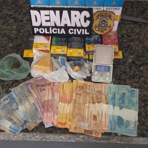 PolÃÂ­cia Civil do Tocantins prende casal suspeito por trÃÂ¡fico de drogas em AraguaÃÂ­na