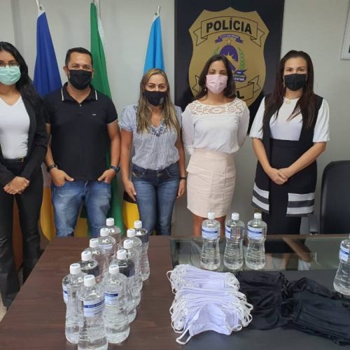 PolÃÂ­cia Civil do Tocantins recebe doaÃÂ§ÃÂ£o de 500 mÃÂ¡scaras e 20 litros de ÃÂ¡lcool em gel