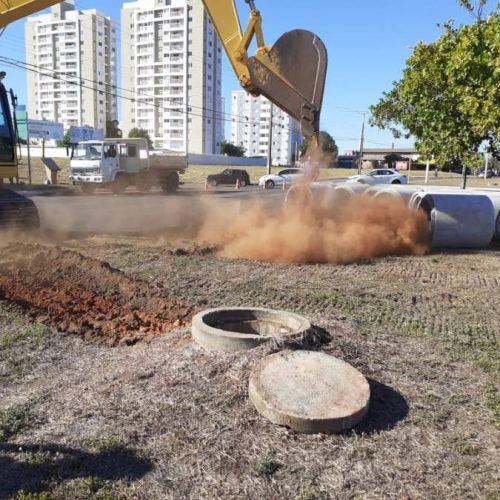 Trechos da NS-04 em Palmas ÃÂ© fechado para obras de drenagem