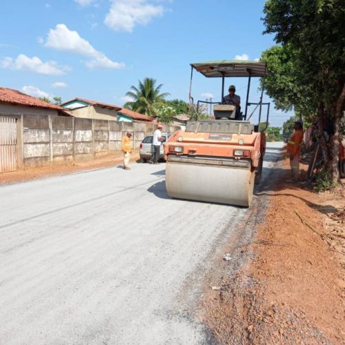 Obras de asfalto em Colinas nÃÂ£o param; empresa garante serviÃÂ§o