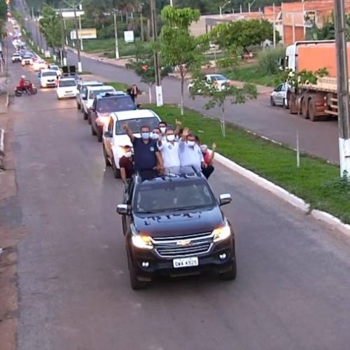 Adriano Rabelo realiza grande carreata da vitÃÂ³ria com a presenÃÂ§a do senador Eduardo Gomes