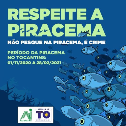 Tocantins lanÃÂ§a campanha de sensibilizaÃÂ§ÃÂ£o do perÃÂ­odo de defeso da Piracema 2020/2021