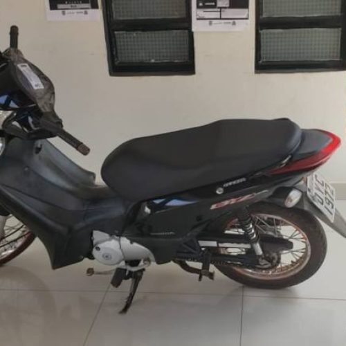 Motocicleta roubada em TocantinÃÂ³polis ÃÂ© recuperada pela PolÃÂ­cia Civil no MaranhÃÂ£o