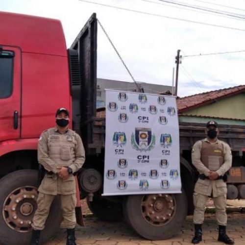 CaminhÃÂ£o produto de roubo no MaranhÃÂ£o ÃÂ© localizado em Colinas; Suspeito foi preso