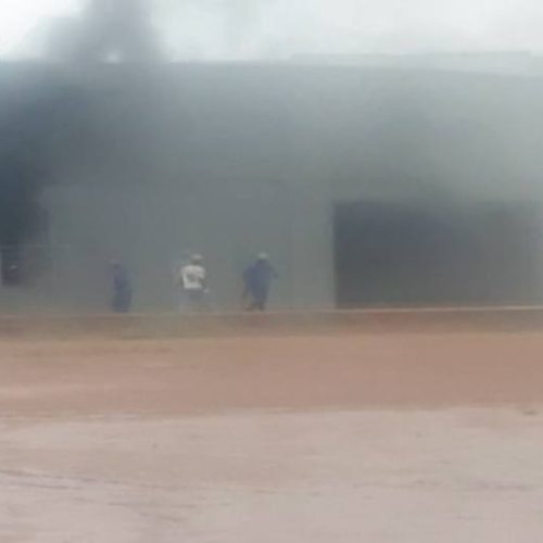 PrincÃÂ­pio de incÃªndio foi controlado em construÃÂ§ÃÂ£o do Hospital Geral de Gurupi