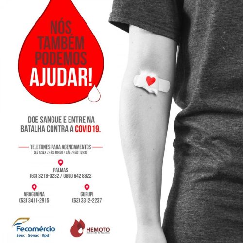 Sistema Fecomércio realiza campanha de doação de sangue em parceria com Hemorrede do Tocantins